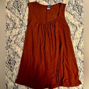 Burnt orange nursing tank